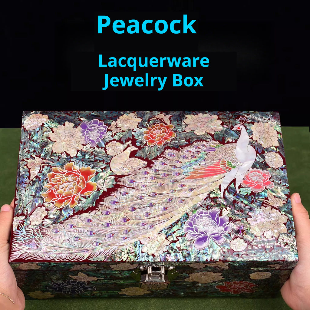 Premium Lacquer Jewelry Gift Box - Portable Chinese Style