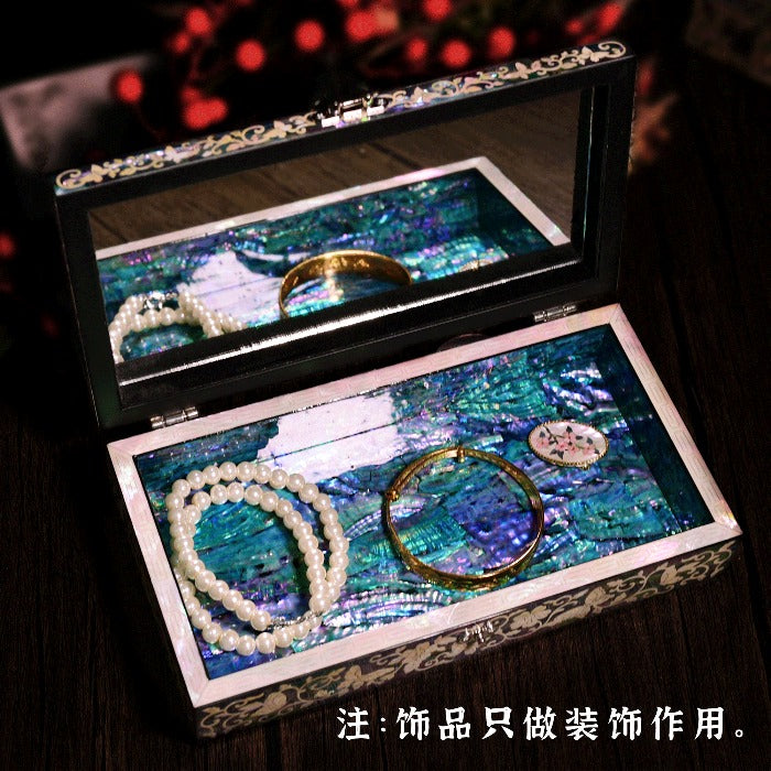 Luodian Lacquer Gold Jewelry Box - Wedding Birthday Gift