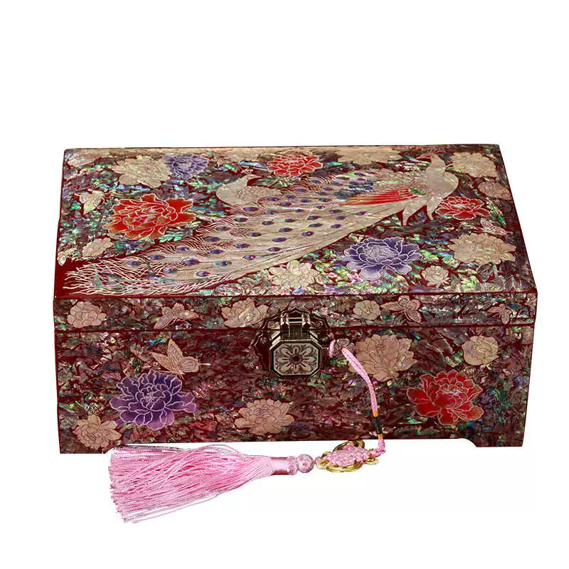 Premium Lacquer Jewelry Gift Box - Portable Chinese Style