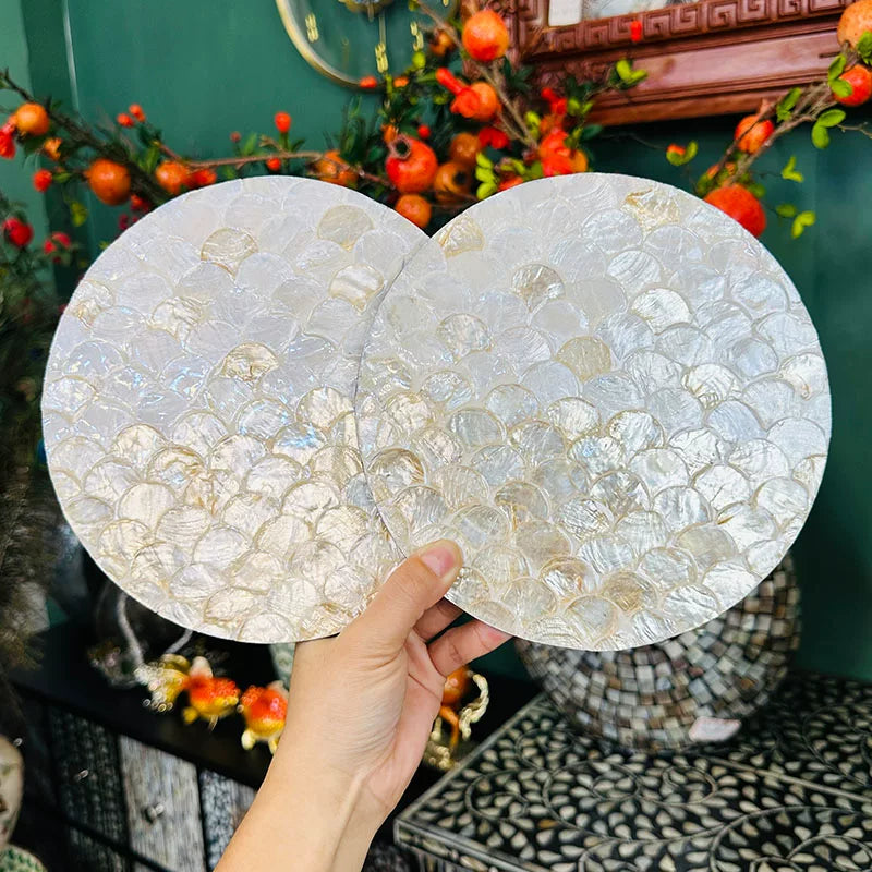Shell Heat Insulation Coaster Set - Luxury Table Mat