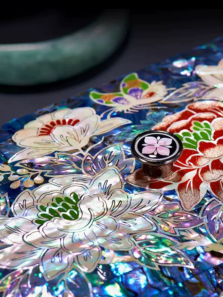 Wooden Lacquer Jewelry Box - Chinese Wedding Gift Storage