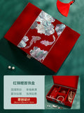 Lacquer Jewelry Box with Lock - Chinese Style Dowry Storage